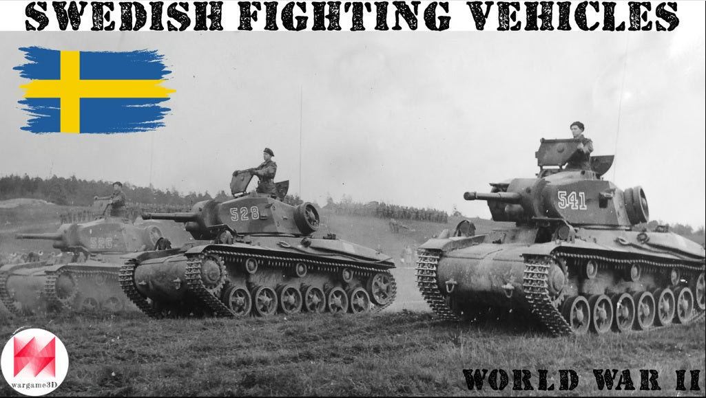 1/56 Swedish WW2 Vehicles STLs