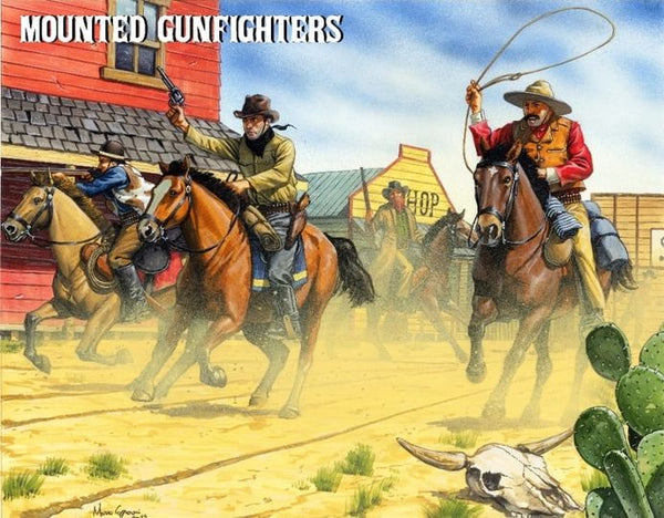 28mm plastic mounted gunfighters - Karwansaray Publishers