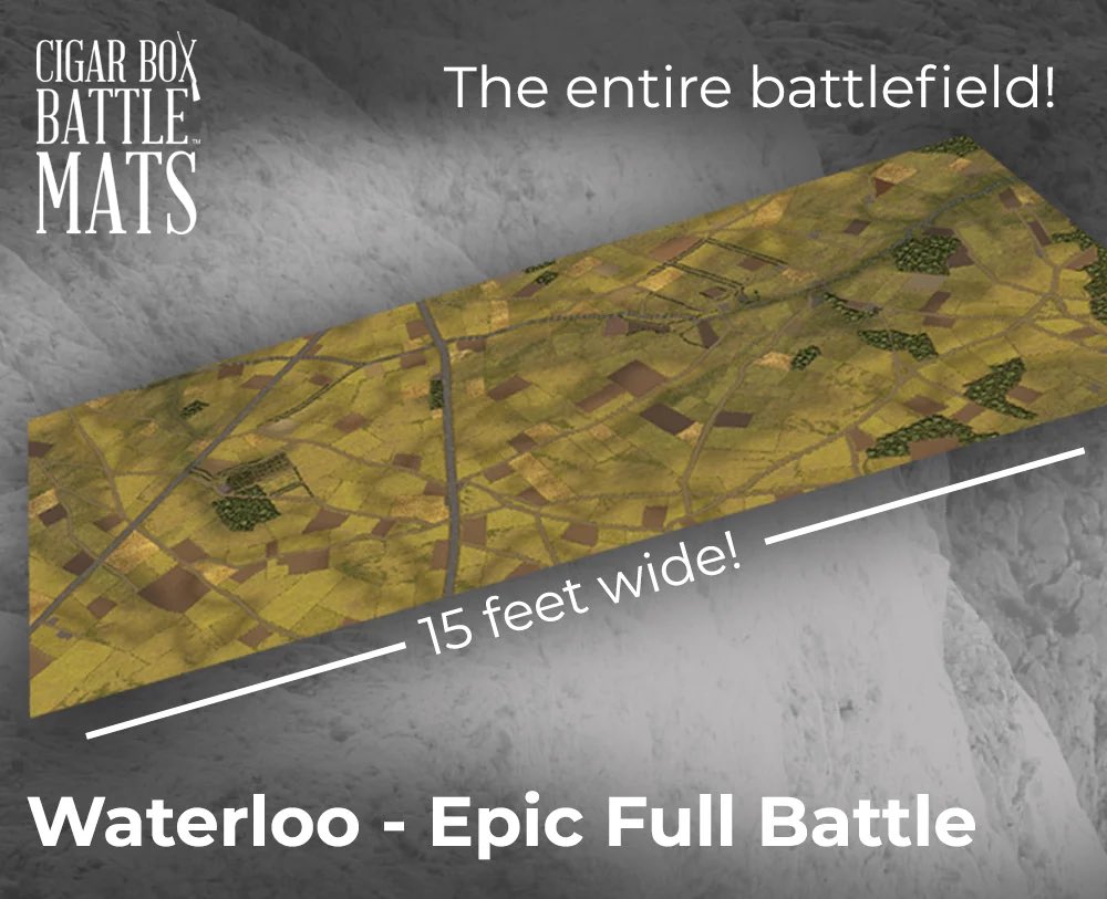 6.5' x 15' Waterloo battle mat