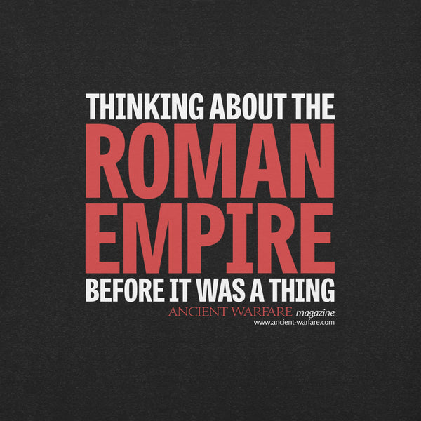 T - Shirt: Thinking about the Roman Empire before it was a thing (dark edition) - Karwansaray Publishers